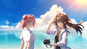 Yui And Yukino On The Beach My Teen Romantic Comedy Snafu HD Live Wallpaper For PC