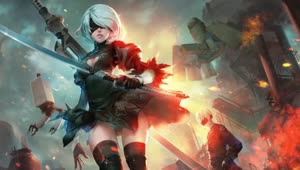 2b And Yorha No 9 Type S Nier Automata HD Live Wallpaper For PC