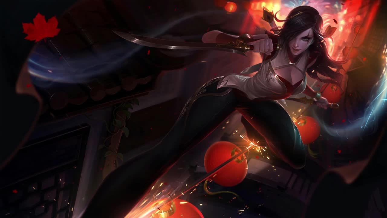 Live Wallpaper-WORLD (Katarina League of Legends) Asinjuasflora -  Illustrations ART street