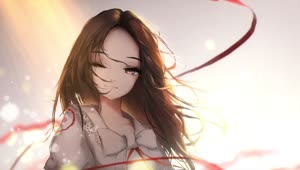 Beautiful Anime Girl In Sunlight HD Live Wallpaper For PC