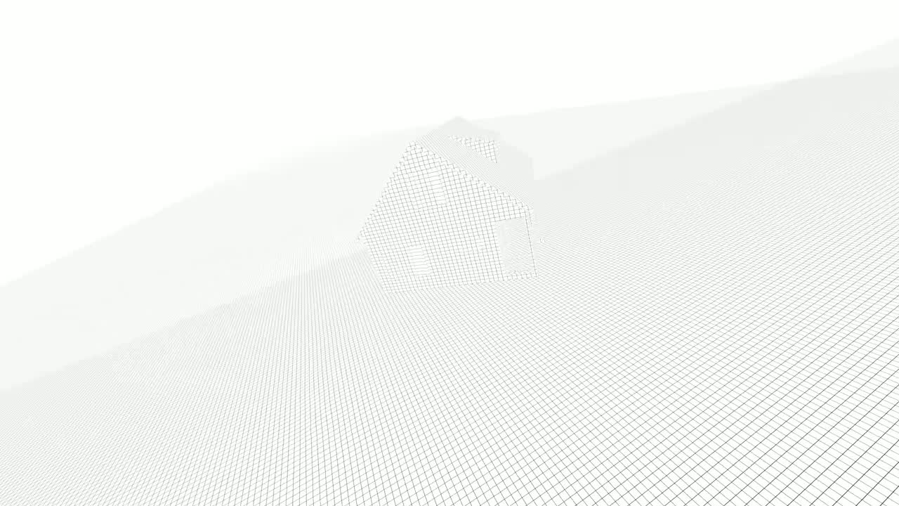 Download Stock Video 3d blueprint of a little house PC Live Wallpaper