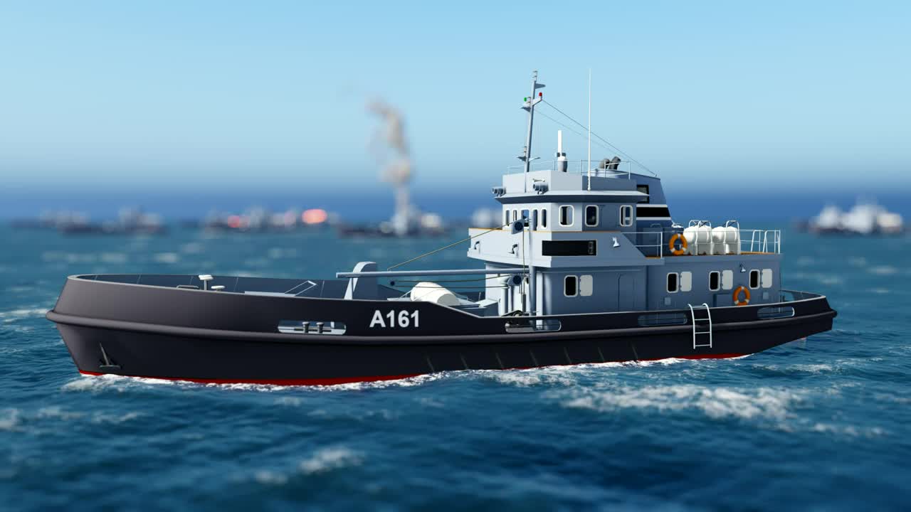 Download Stock Video 3d fishing boat in the middle of the sea PC Live Wallpaper