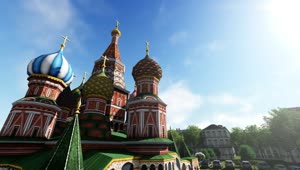Stock Video 3d kremlin palace render PC Live Wallpaper