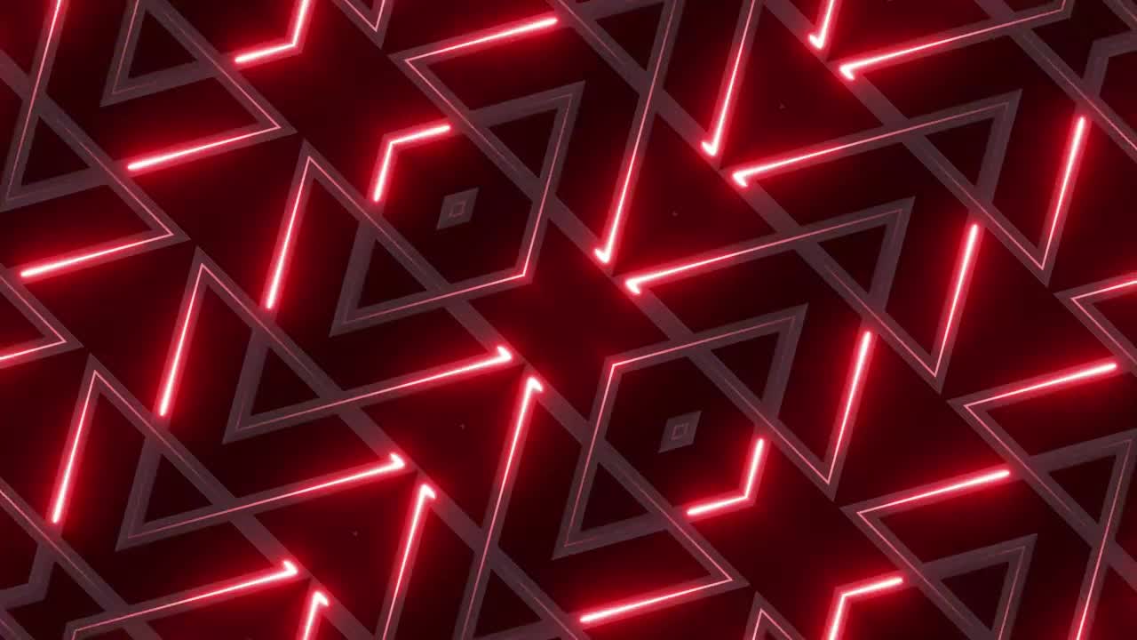 Download Stock Video 3d moving surface with red triangles lights PC Live Wallpaper
