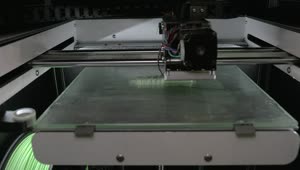 Stock Video 3d printing a white object PC Live Wallpaper