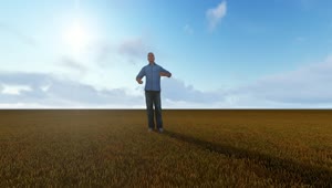 Stock Video 3d rendering of a man generating his wealth PC Live Wallpaper