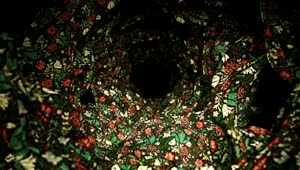 Stock Video 3d tunnel made with decoration fabric PC Live Wallpaper
