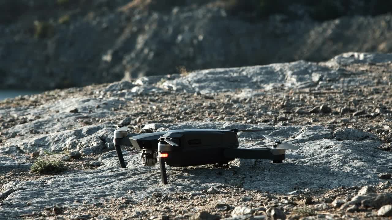 Download Stock Video A Black Drone Takes Off Live Wallpaper for PC