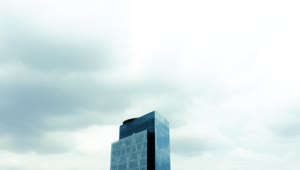 Stock Video A Corporate Building On A Cloudy Day Live Wallpaper for PC