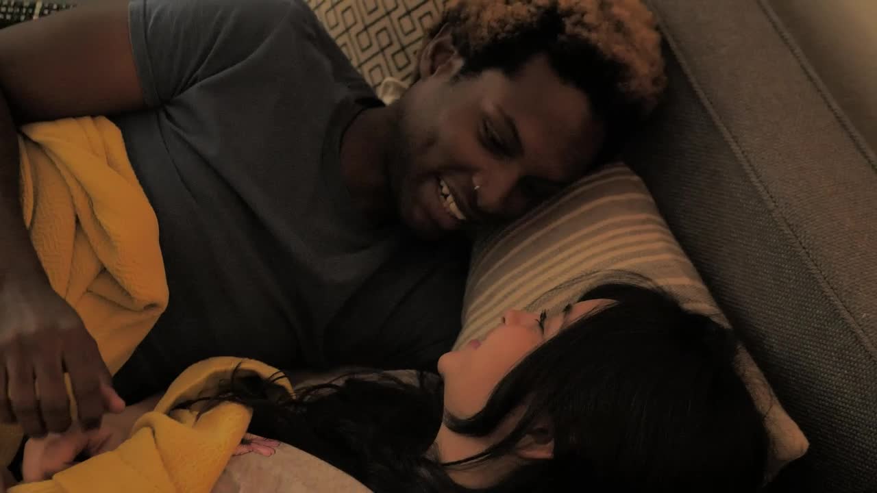 Download Stock Video A Couple Chats While Lying In Bed Live Wallpaper for PC