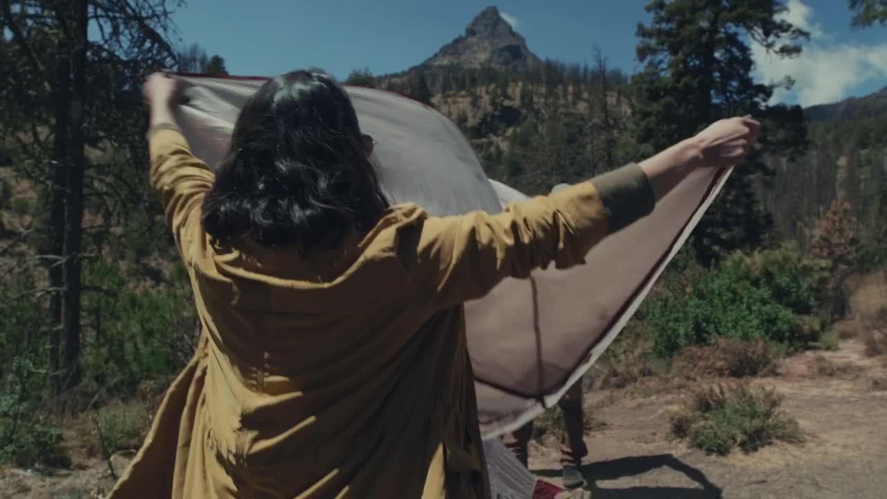 Download Stock Video A Couple Finishing Up Their Camping Live Wallpaper for PC