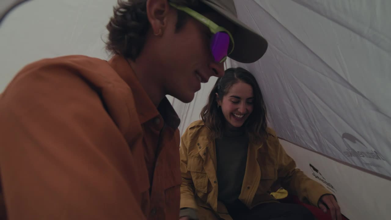 Download Stock Video A Couple Leaving Their Tent Live Wallpaper for PC