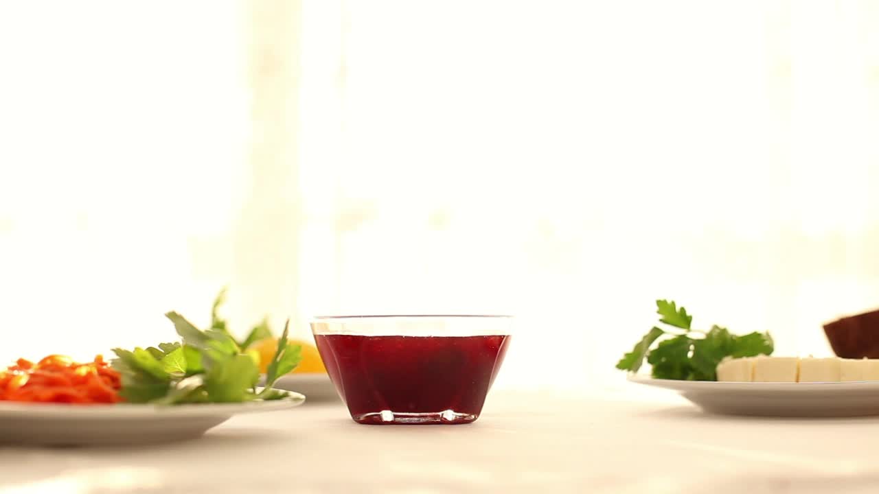 Download Stock Video A Cup Of Tea At A Table With Breakfast Live Wallpaper for PC