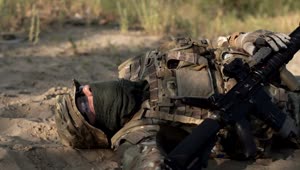 Stock Video A Dead Soldier Laying On The Ground Live Wallpaper for PC