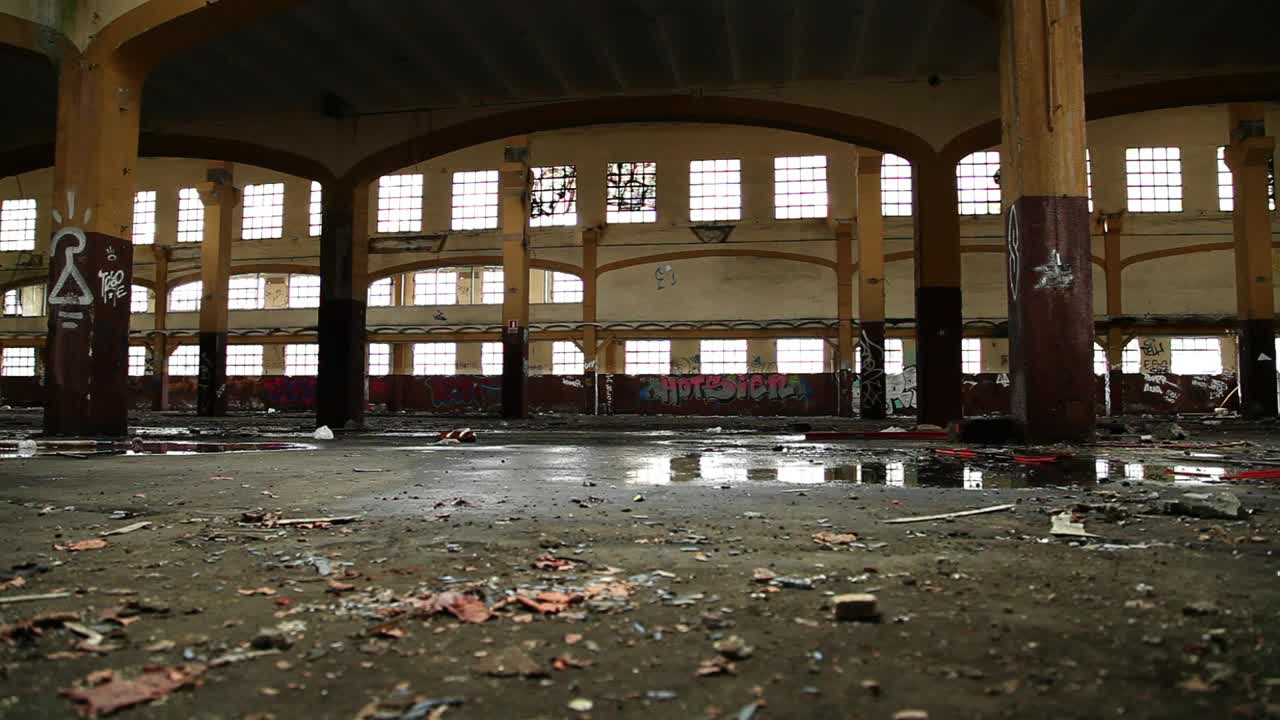 Download Stock Video Abandoned And Dirty Warehouse Live Wallpaper for PC