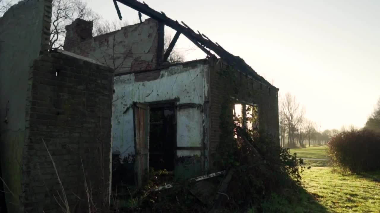 Download Stock Video Abandoned And Run Down House In A Beautiful Meadow Live Wallpaper for PC