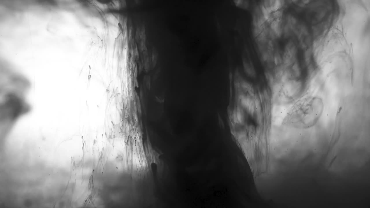 Download Stock Video Abstract Close Up Of Black Ink In Water Live Wallpaper for PC