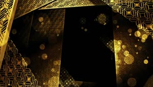 Stock Video Abstract Golden Shapes D Animation Live Wallpaper for PC