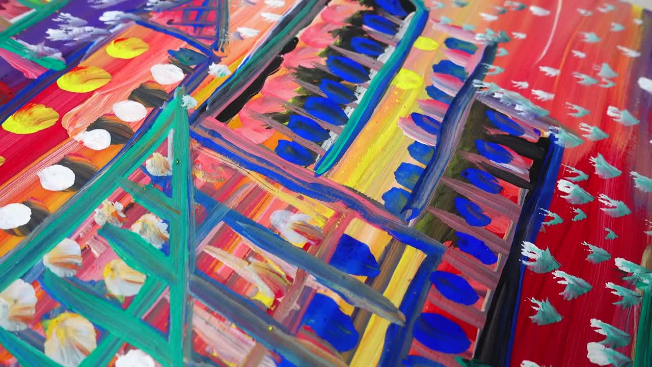 Download Stock Video Abstract Painting Done By Hand Live Wallpaper for PC