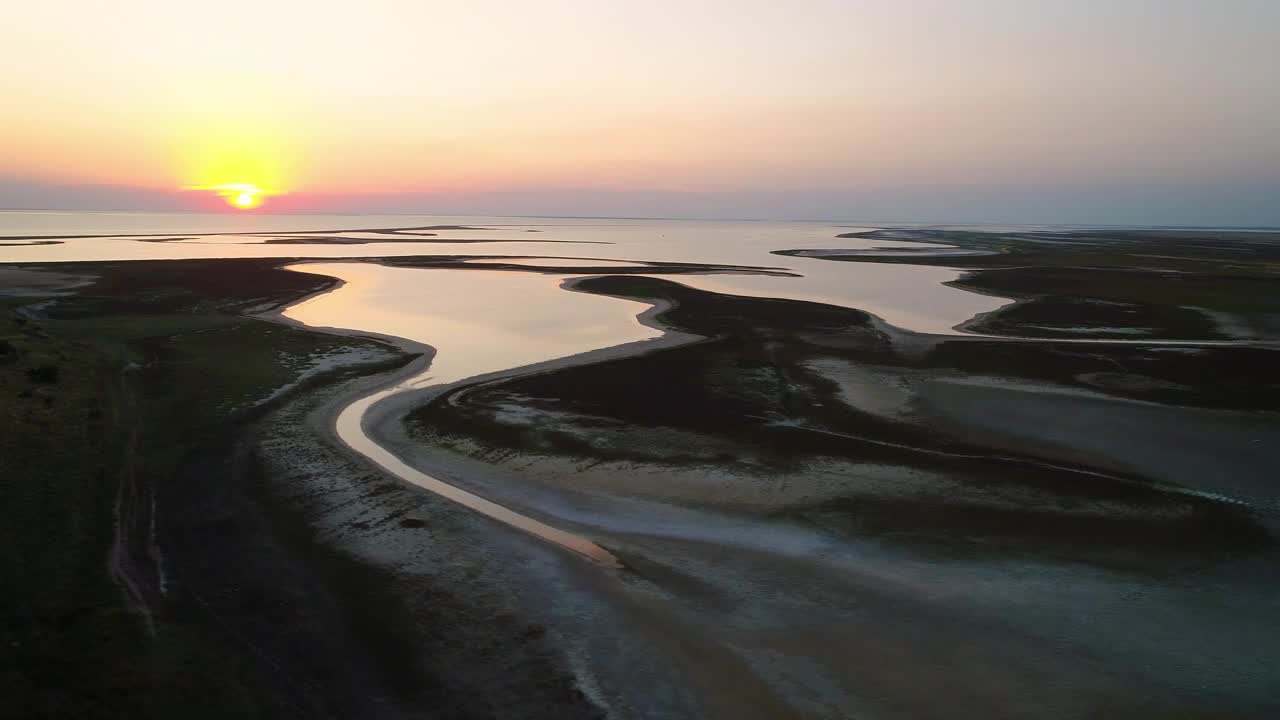 Download Stock Video Abstract Seashore At Sunset Landscape Live Wallpaper for PC