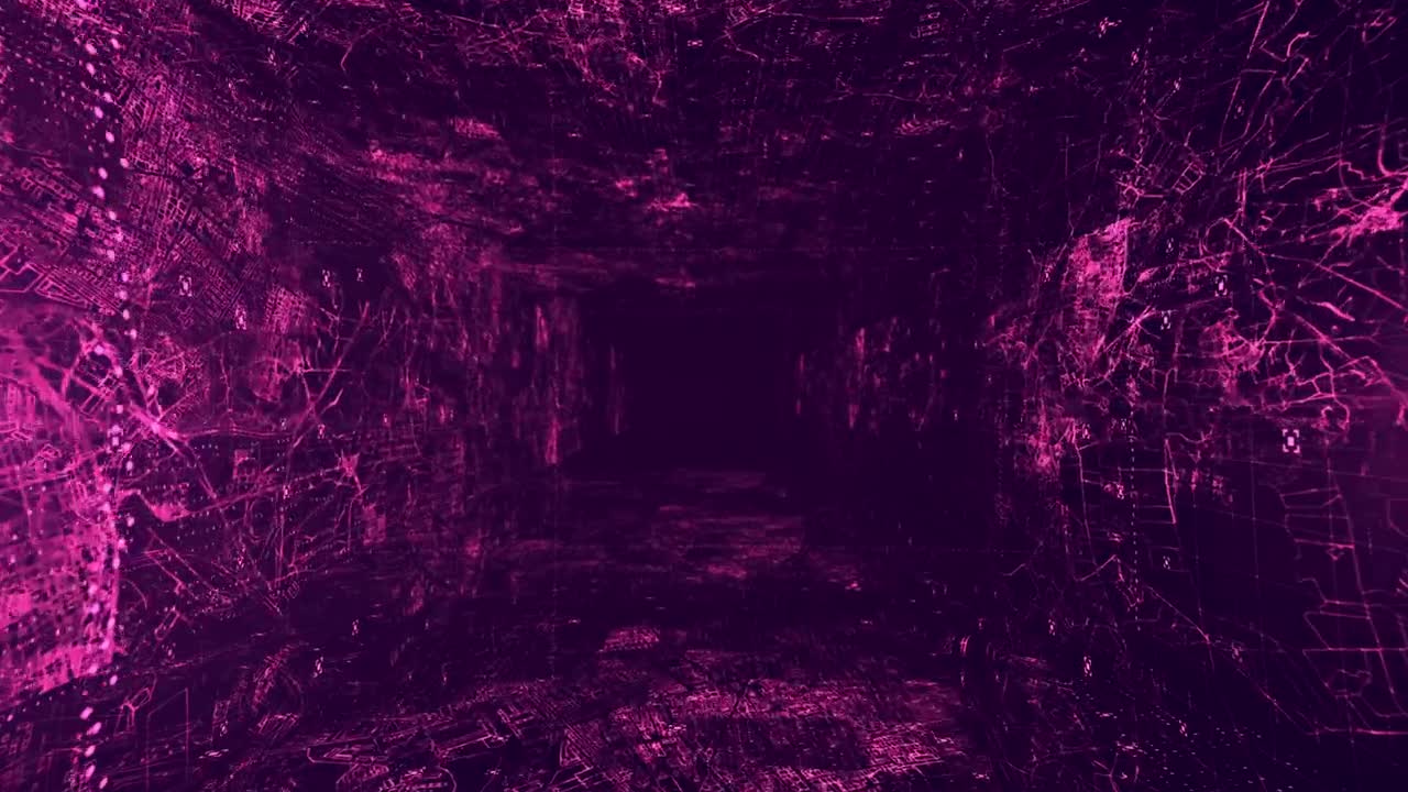 Download Stock Video Abstract Virtual Reality Dark Tunnel Live Wallpaper for PC