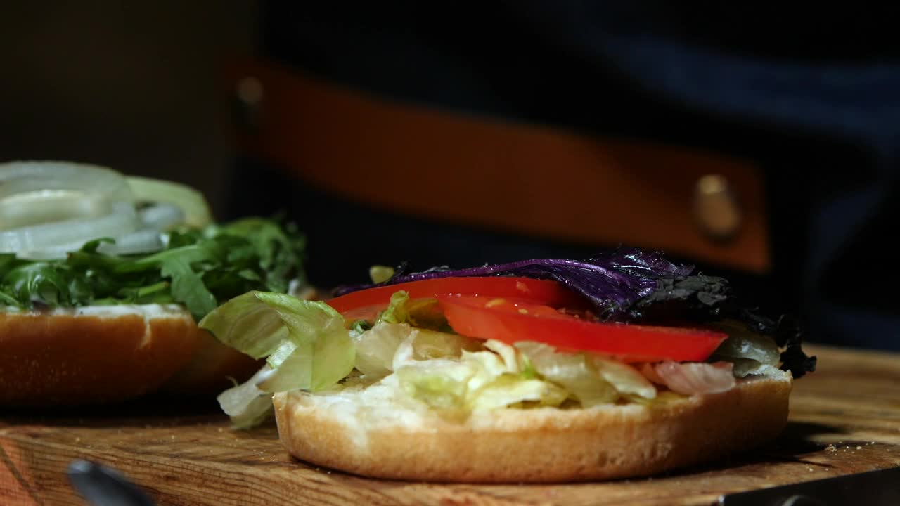 Download Stock Video Adding Prawns To A Burger Live Wallpaper for PC