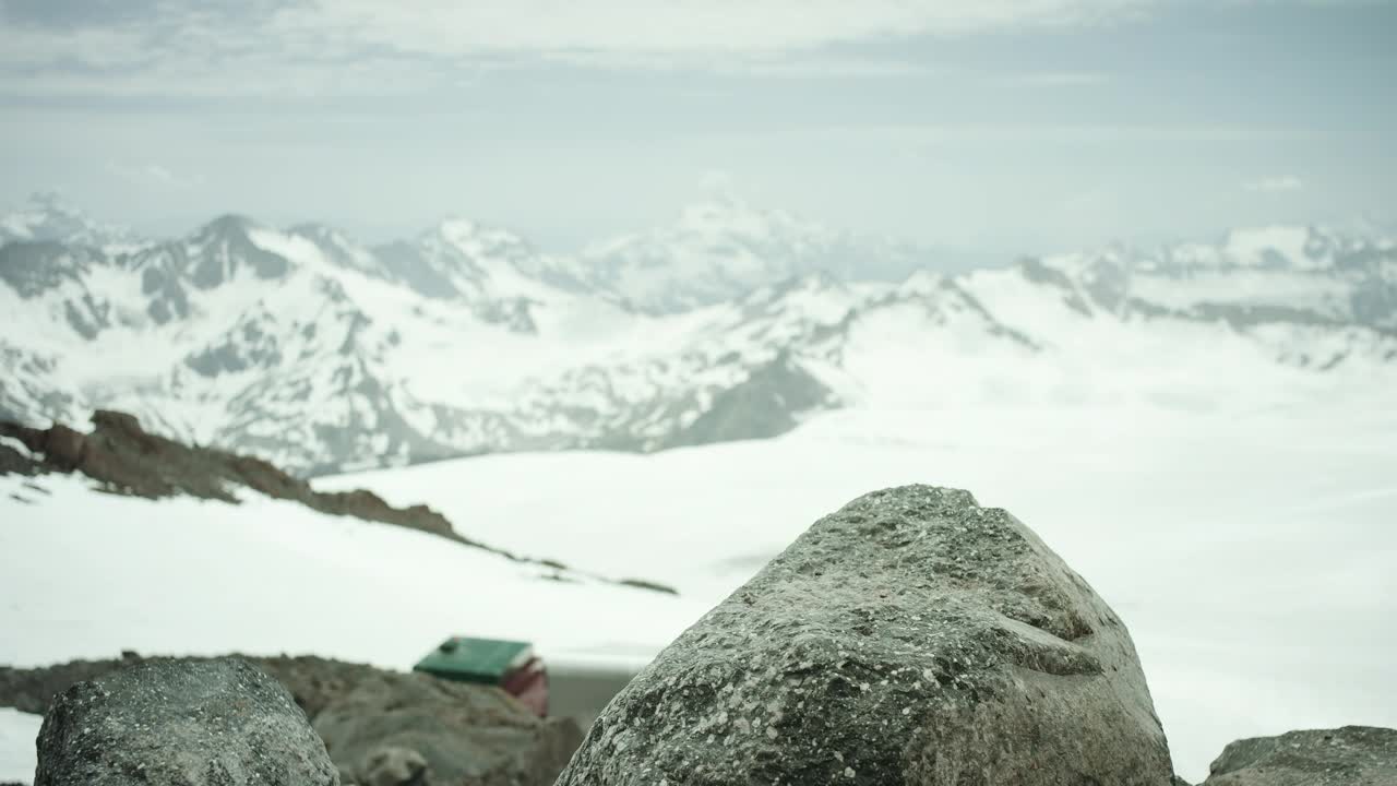 Download Stock Video Adventurer On A Snow Capped Mountain Live Wallpaper for PC