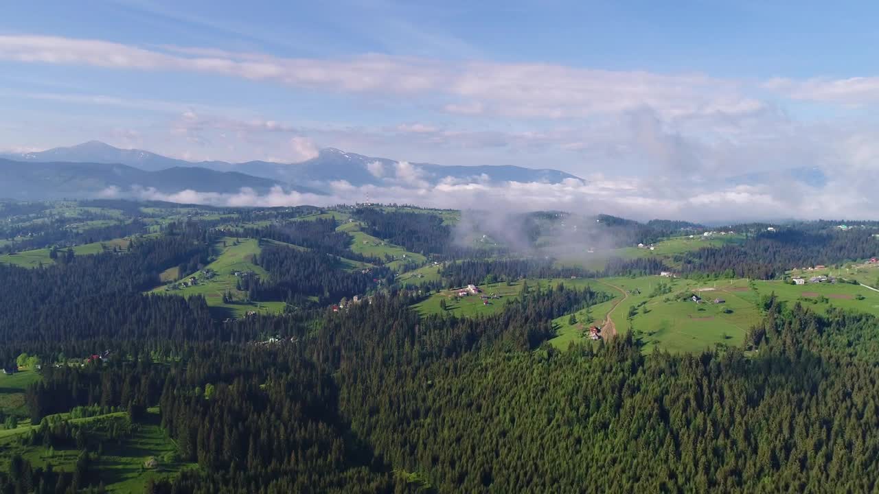 Download Stock Video Aerial Afar Shot Of A Mountain Village Live Wallpaper for PC