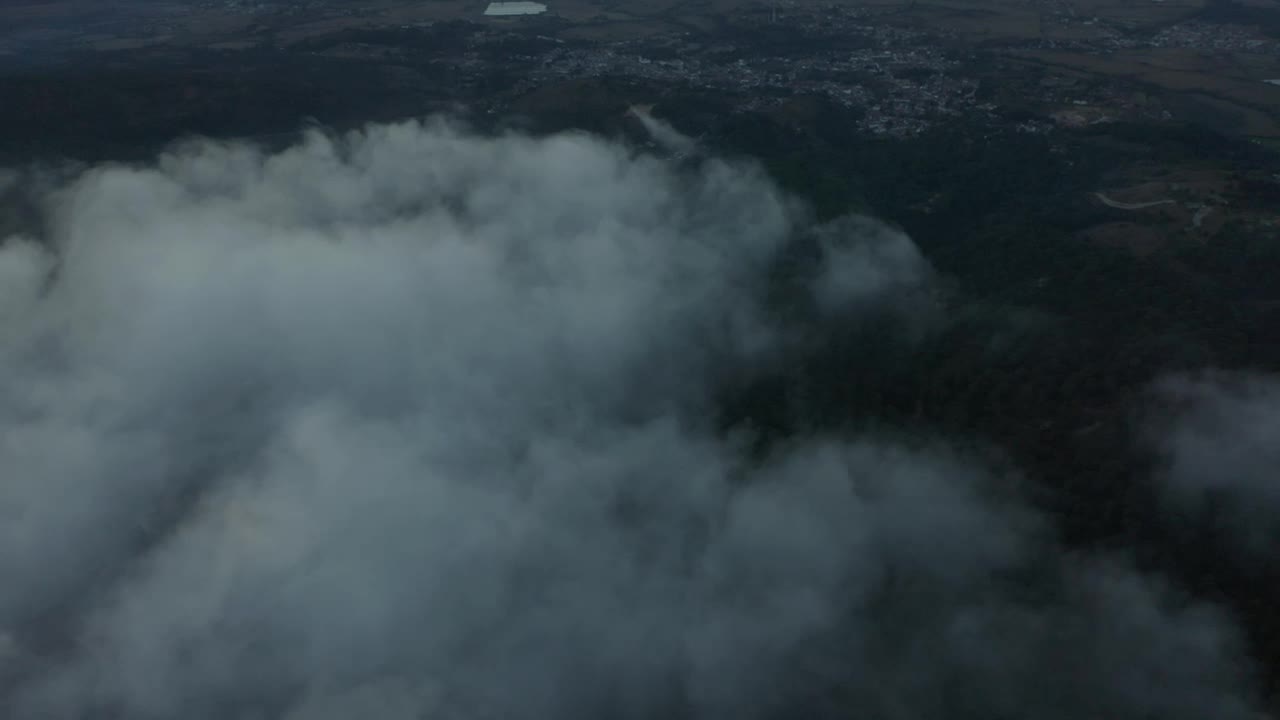 Download Stock Video Aerial Panorama Of A Natural Relief Covered By Clouds Live Wallpaper for PC