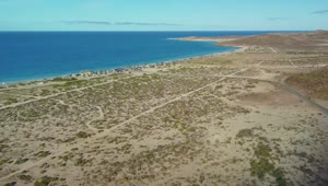 Stock Video Aerial Panoramic View Of A Coastline Live Wallpaper for PC