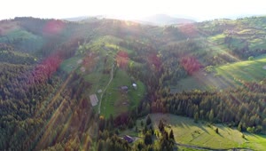 Stock Video Aerial Shot Of A Green Countryside Live Wallpaper for PC