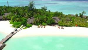 Stock Video Aerial Shot Of A Paradise Island Live Wallpaper for PC