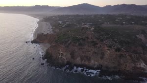 Stock Video Aerial Shot Of The Malibu Coast In California Live Wallpaper for PC