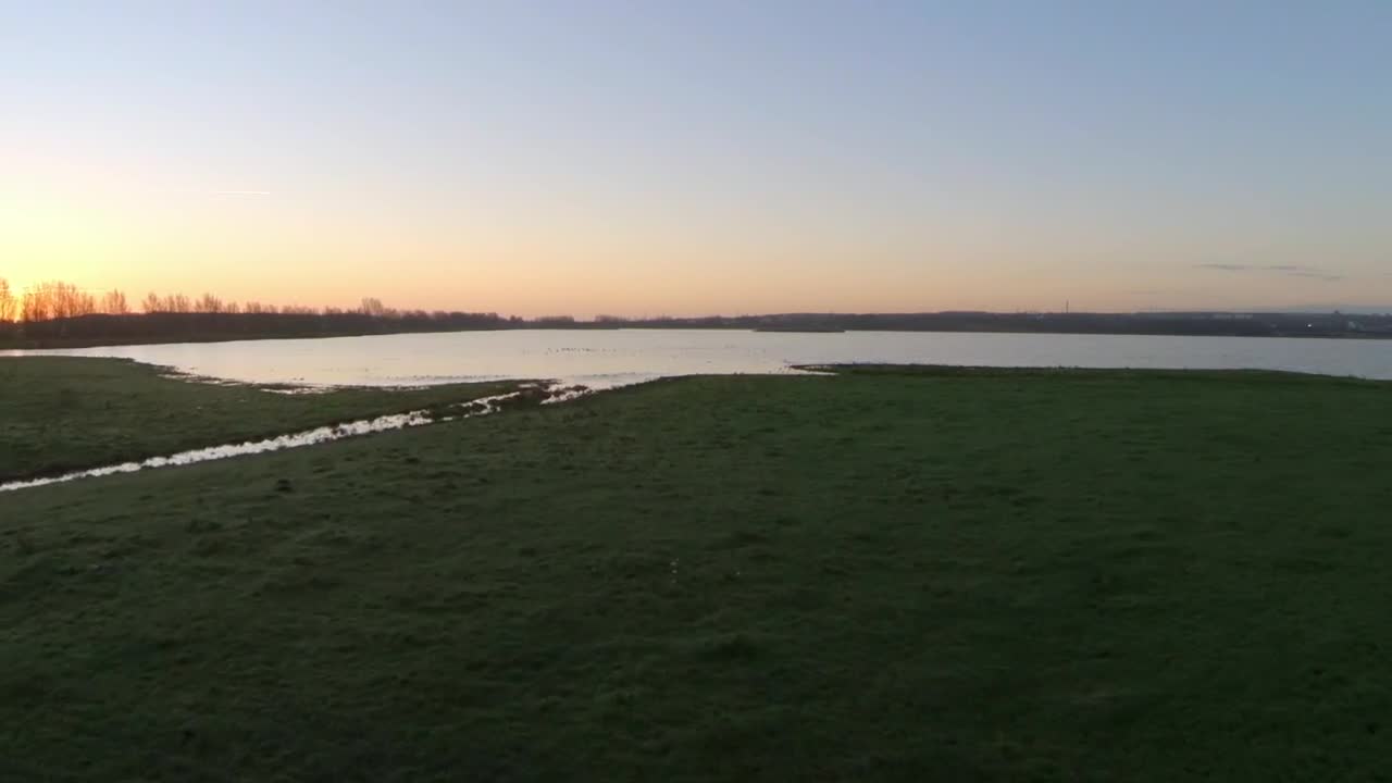 Download Stock Video Aerial Shot Over Floodlands Live Wallpaper for PC