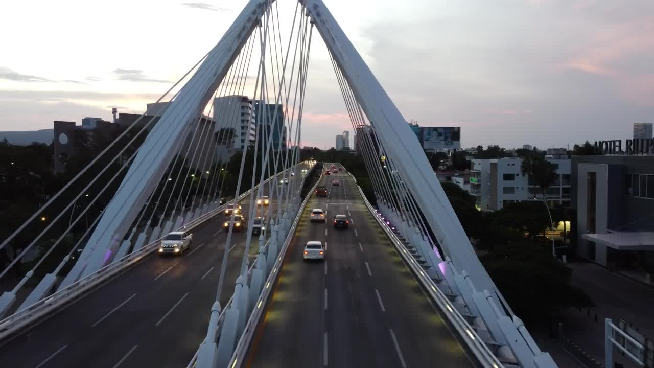 Download Stock Video Aerial Travel Above A Highway In The City Live Wallpaper for PC