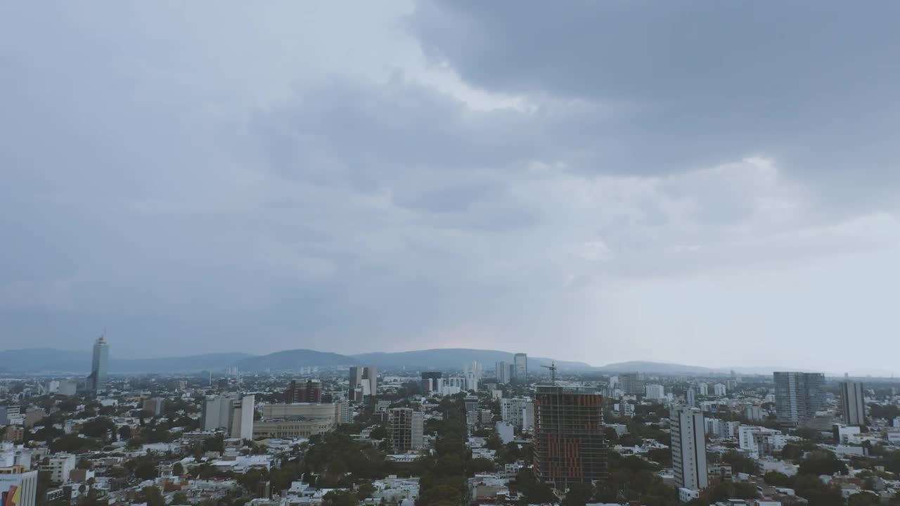 Stock Video Aerial View Of A City Live Wallpaper for PC