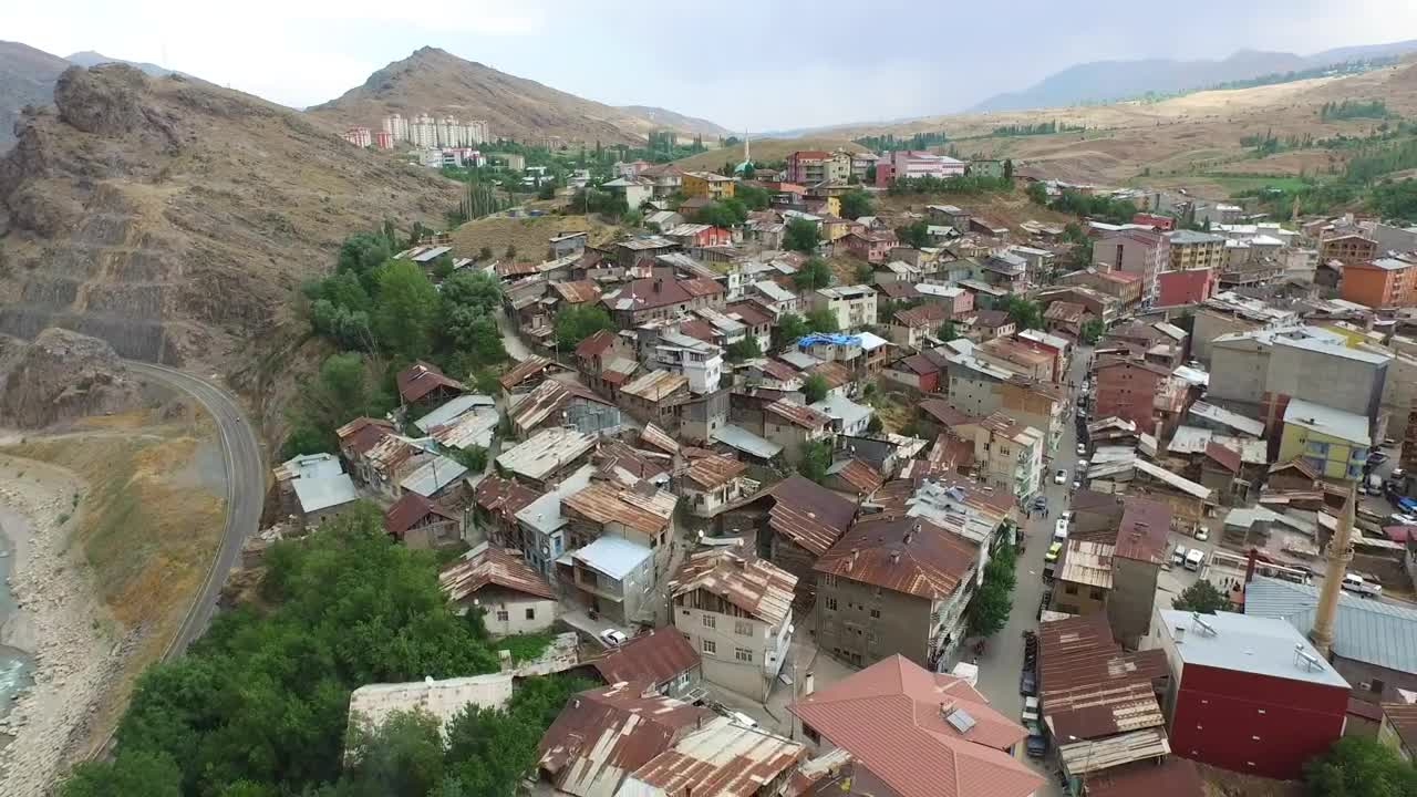 Download Stock Video Aerial View Of A Poor Town Live Wallpaper for PC