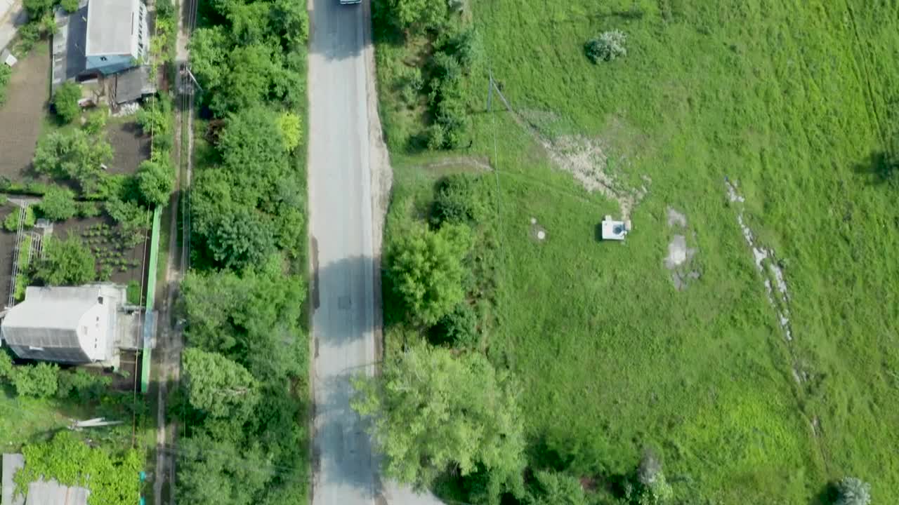 Download Stock Video Aerial View Of A Rural Road Live Wallpaper for PC