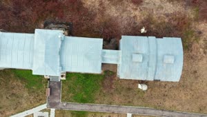 Stock Video Aerial View Of An Observatory Building Live Wallpaper for PC
