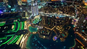 Stock Video Aerial View Of Dubai Downtown Live Wallpaper for PC
