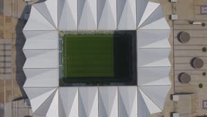 Stock Video Aerial View Of Modern Stadium Live Wallpaper for PC