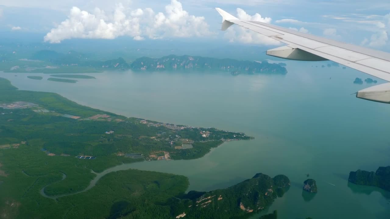 Download Stock Video Aerial View Of Mountains And The Ocean Live Wallpaper for PC