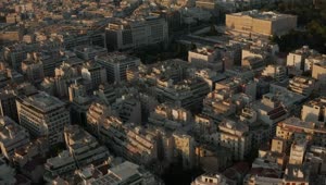 Stock Video Aerial View Of The Hellenic Parliament In Athens Live Wallpaper for PC