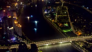 Stock Video Aerial View Of The River Traffic By The City Live Wallpaper for PC
