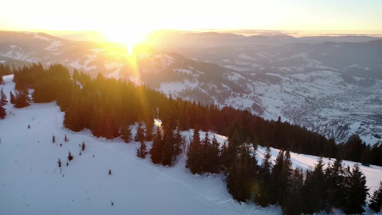 Download Stock Video Aerial Walk Over Snowy Mountains Live Wallpaper for PC