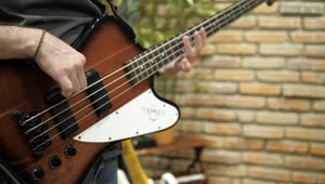 Stock Video Bass Guitarist Playing Live Wallpaper For PC