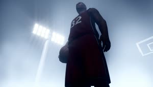 Stock Video Basketball Player Standing Under Spotlights Live Wallpaper For PC