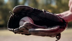 Stock Video Baseball Glove And The Player With The Ball Live Wallpaper For PC