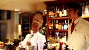Stock Video Barista And Bartenders Working At The Bar Live Wallpaper For PC