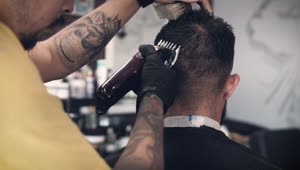 Stock Video Barber Cutting Hair Live Wallpaper For PC